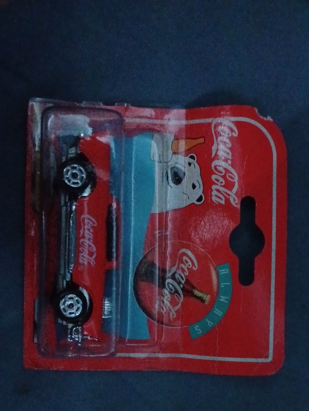 Coca-Cola Red Miniature Car with Polar
